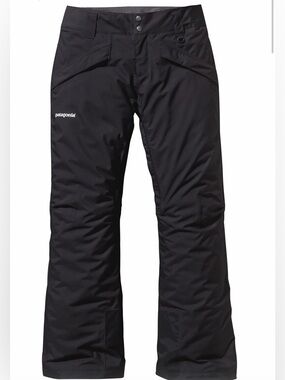 Patagonia women Black Insulated Snow Pants